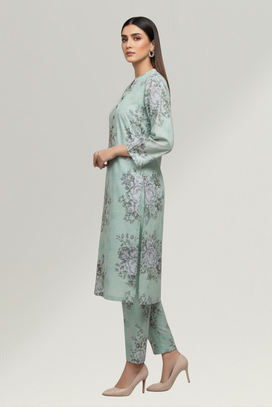 WINTER CASUALS VOL II | 2 PIECE | KHADDAR SUIT | D-1214