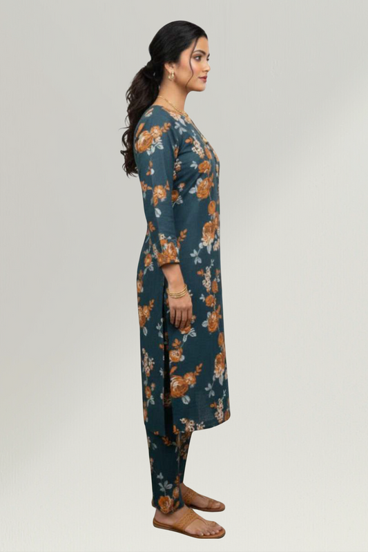 WINTER CASUALS VOL II | 2 PIECE | KHADDAR SUIT | D-1217