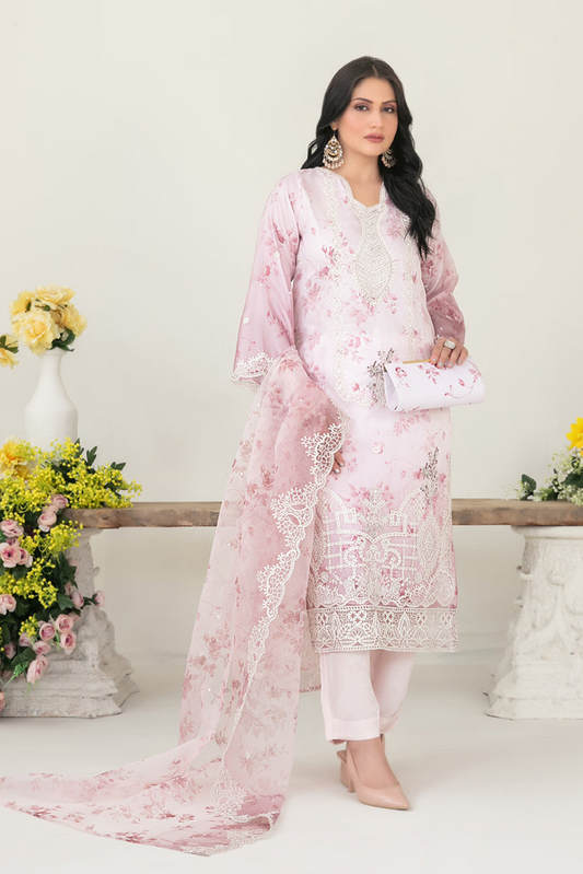 GULYAZ | 3 PIECE | ORGANZA SUIT | D-1936