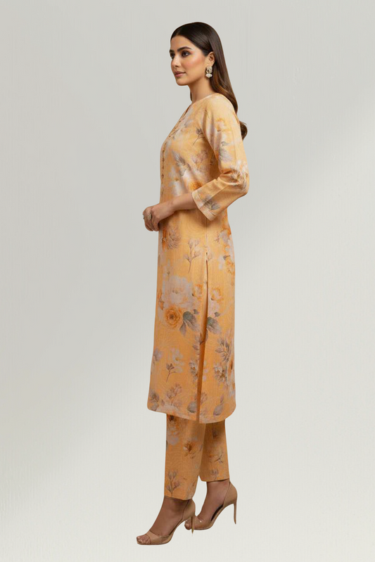 WINTER CASUALS VOL III | 2 PIECE | KHADDAR SUIT | D-3338