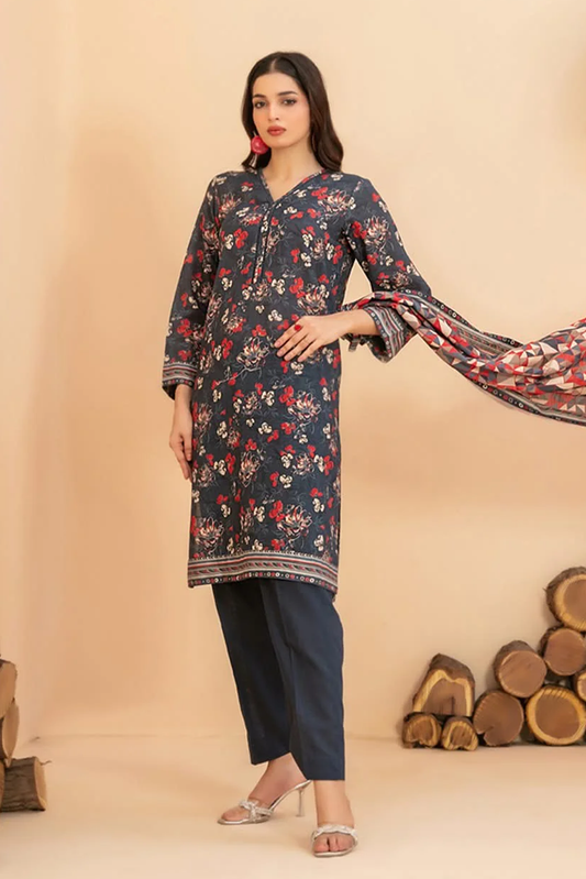 RAHAF | 3 PIECE | KHADDAR SUIT | D-4785
