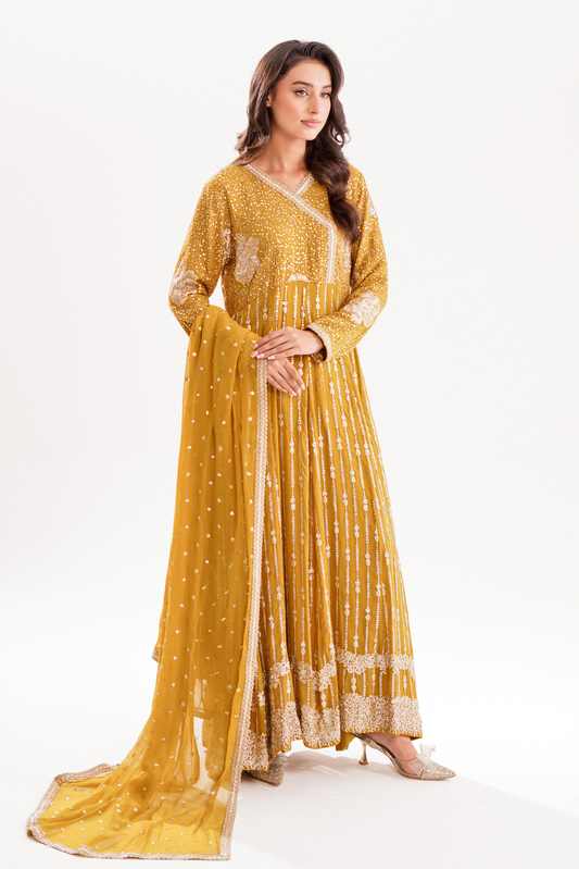 ZARIYA | 3 PIECE | EMBELLISHED CHIFFON DRESS