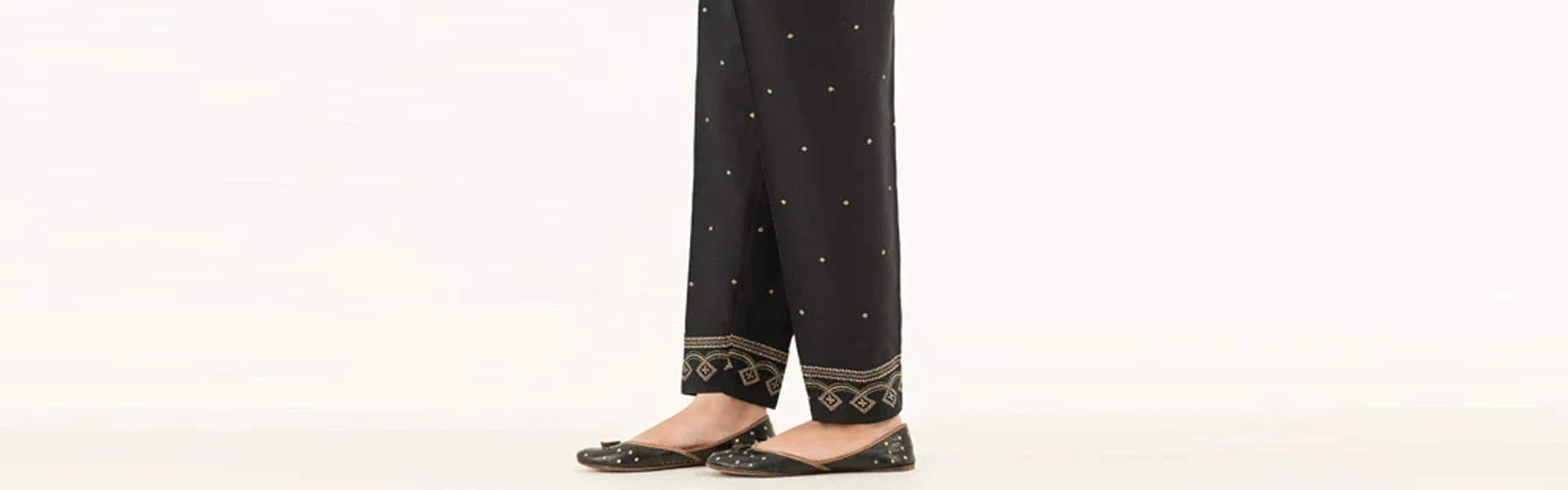 EMBROIDERED TROUSERS
