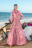 ALZANE | PRINTED SWISS MAXI DRESS