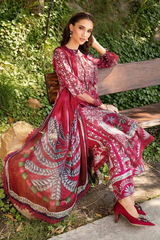 M.PRINTS | 3 PIECE | PRINTED LAWN SUIT | MPT-2514-B