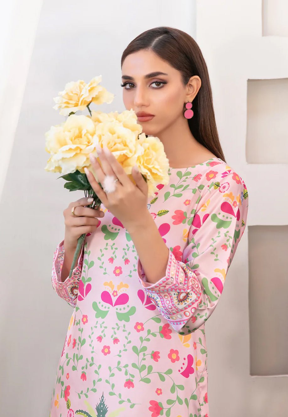 2 PIECE | DAMASK | PRINTED SILK SUIT - ALZENATK_D - 5203_S