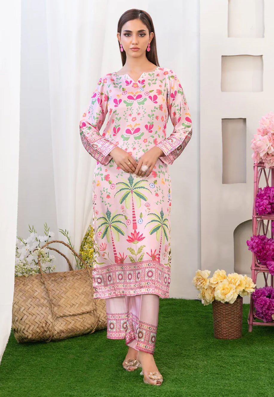 2 PIECE | DAMASK | PRINTED SILK SUIT - ALZENATK_D - 5203_S