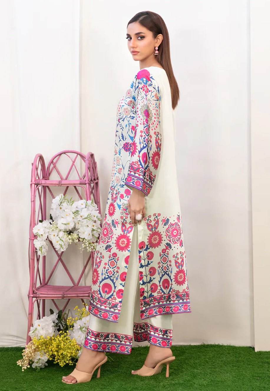 2 PIECE | DAMASK | PRINTED SILK SUIT - ALZENATK_D - 5207_S
