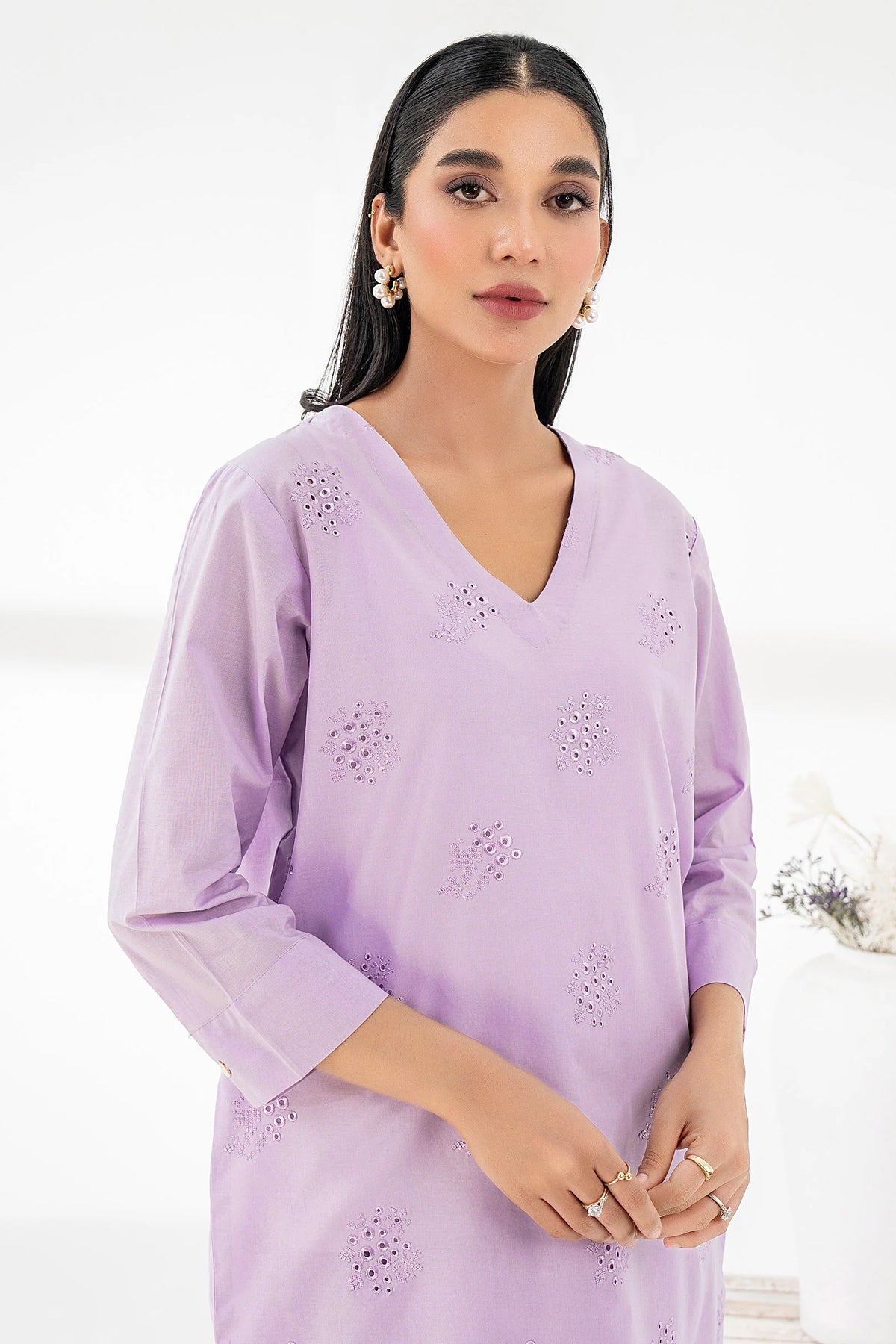 2 PIECE | EMBROIDERED CAMBRIC CO - ORD SET - ALZENAA0143SU - XS