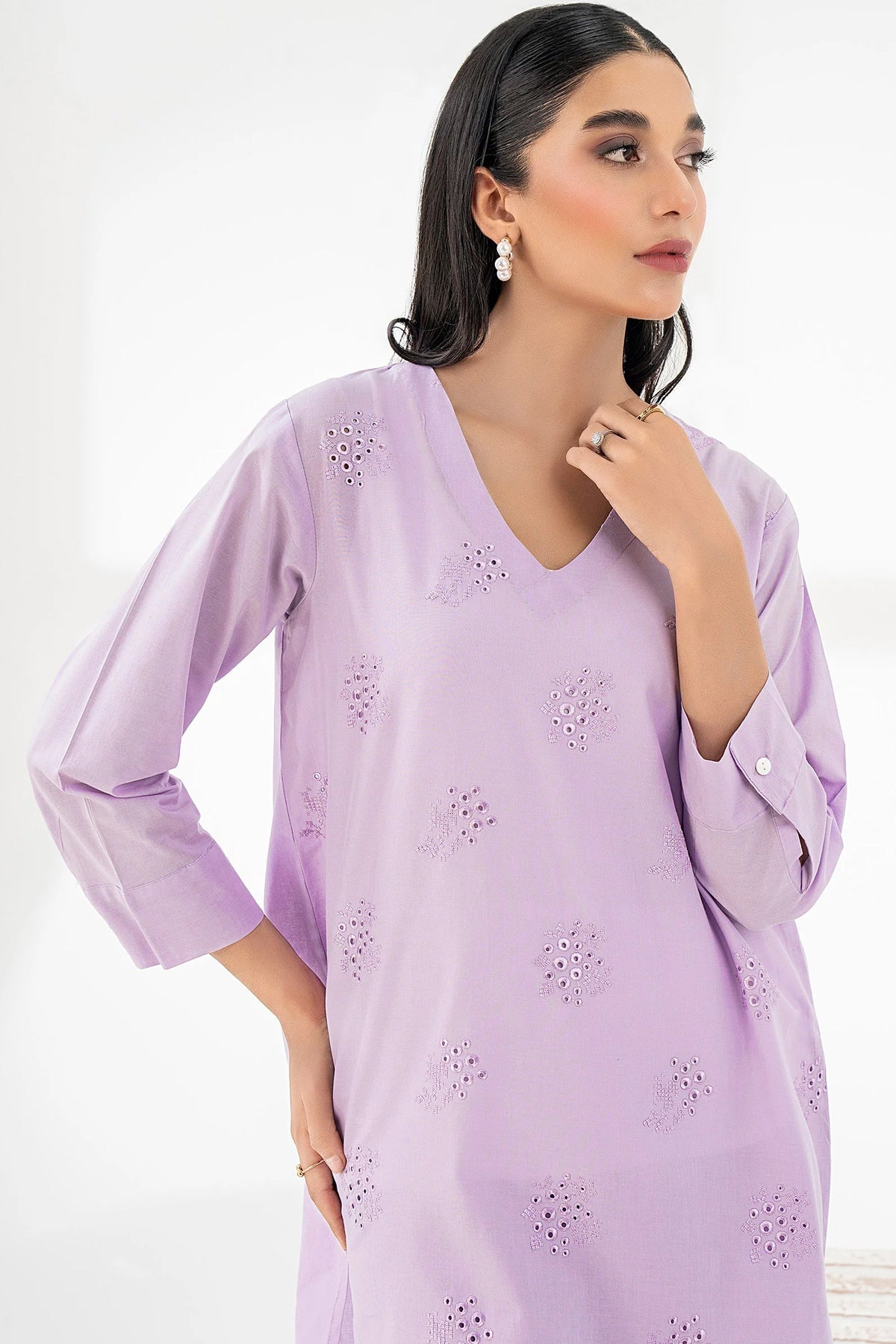 2 PIECE | EMBROIDERED CAMBRIC CO - ORD SET - ALZENAA0143SU - XS
