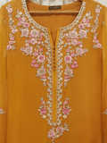 2 PIECE | EMBROIDERED CHIFFON SHIRT & DUPATTA - ALZENAAN - S108091 - XS