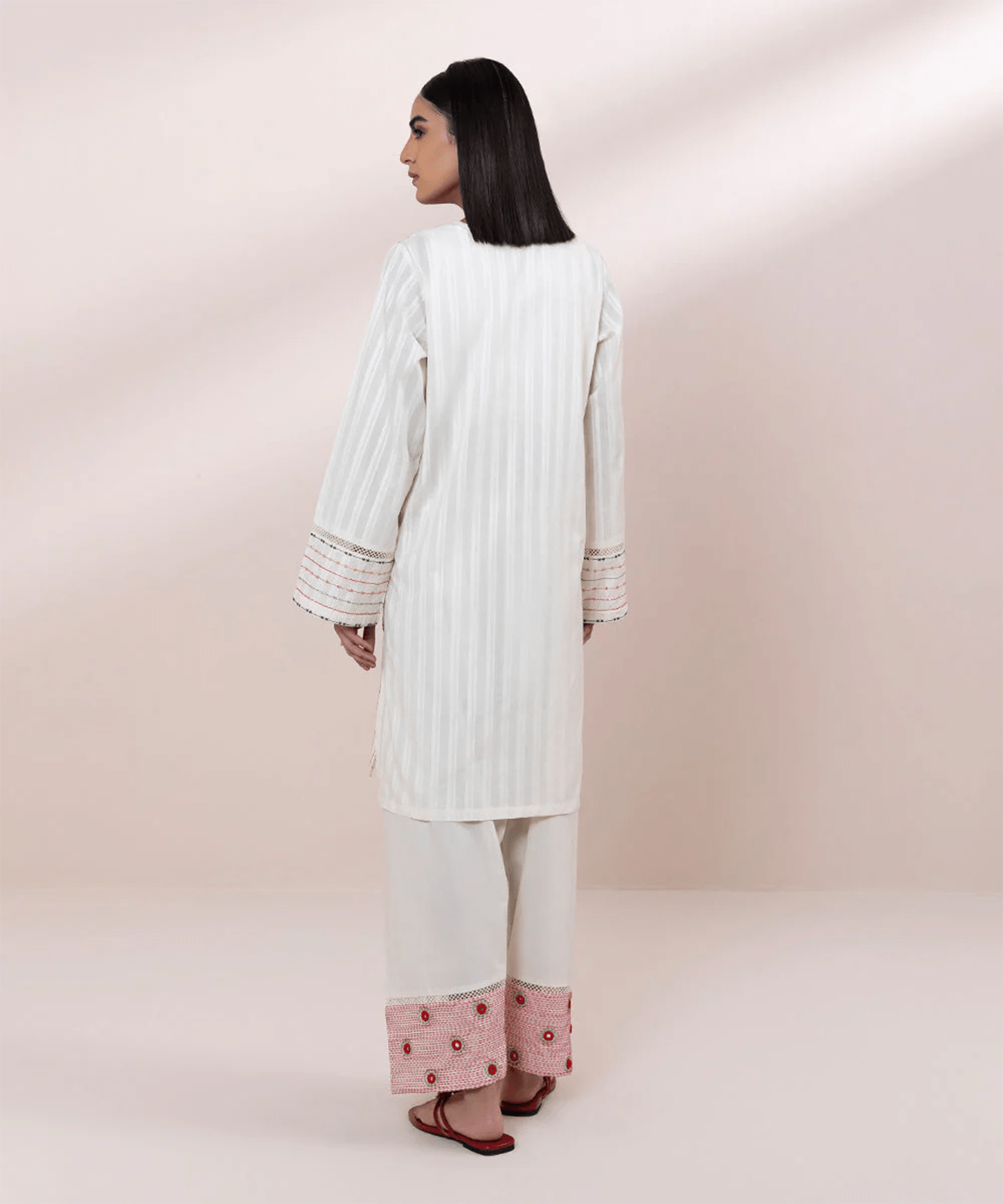 2 PIECE | EMBROIDERED DOBBY SUIT - ALZENA002PEST24V29_XSM