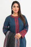 2 PIECE | EMBROIDERED KHADDAR SHIRT & DUPATTA - ALZENAP8525SU - XS