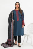 2 PIECE | EMBROIDERED KHADDAR SHIRT & DUPATTA - ALZENAP8525SU - XS