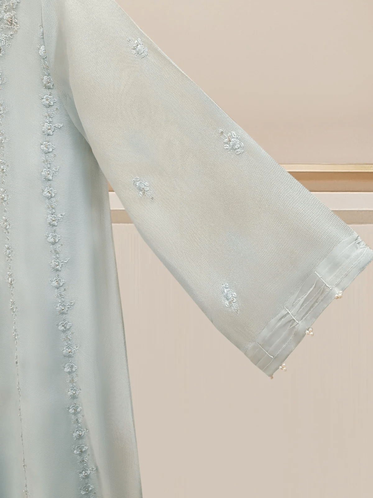 2 PIECE | EMBROIDERED PURE COTTON NET SHIRT & DUPATTA - ALZENAS108059_0XS_IBL
