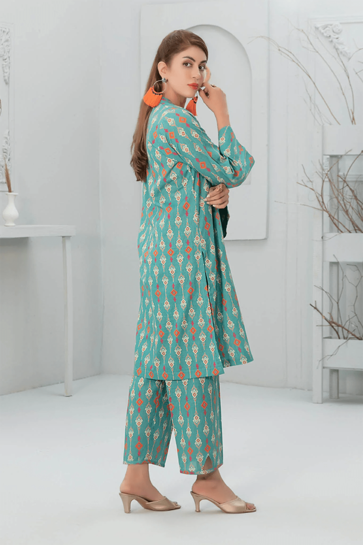 2 PIECE | LIVIA | PRINTED LINEN SUIT - ALZENATK - D - 8050_S