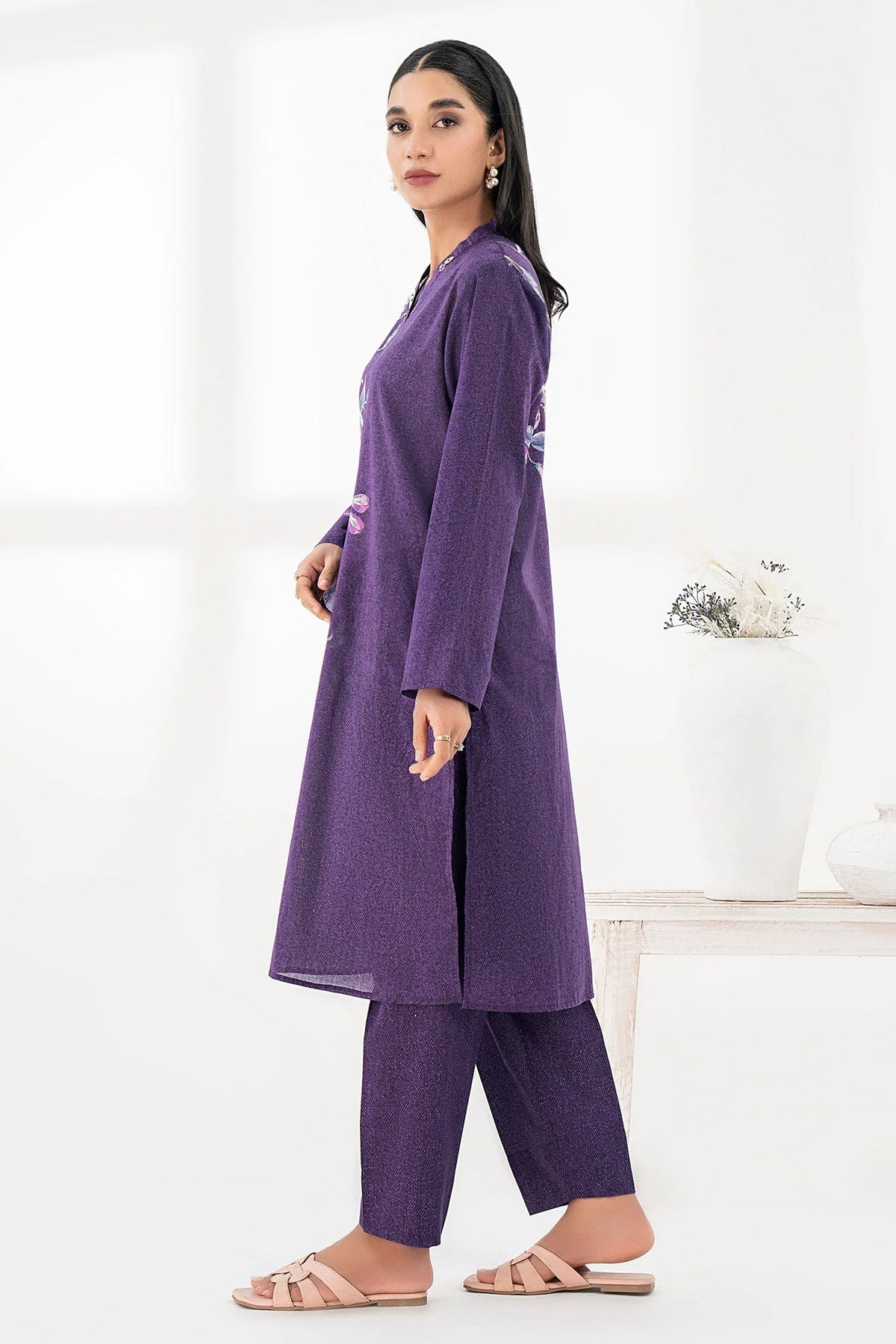 2 PIECE | PRINTED LAWN SUIT - ALZENASP080SU - XS