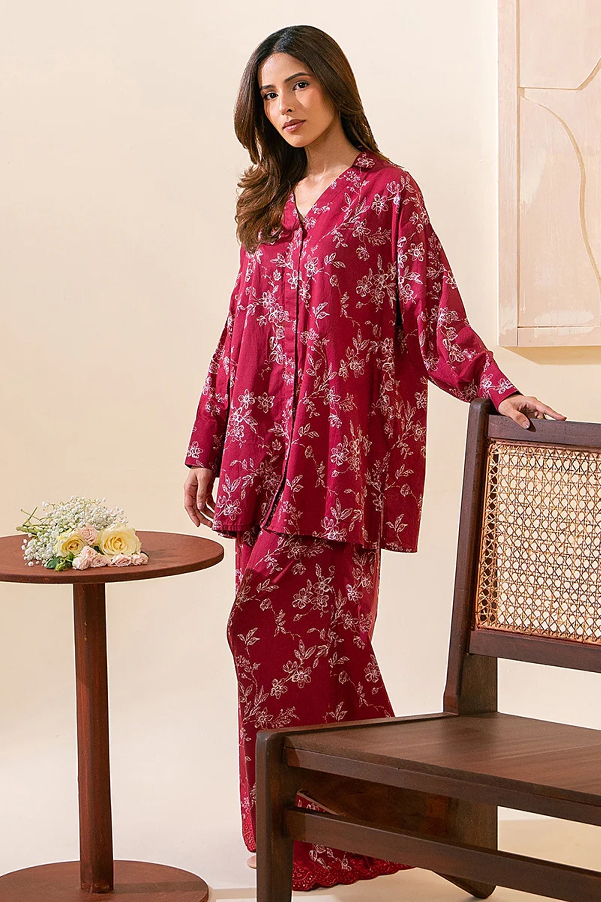 2 PIECE | PRINTED LINEN SUIT - ALZENA0224RTWEMLBSLK0202_XS