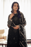 3 PIECE | EMBROIDERED CHIFFON SUIT - ALZENABQU - PR - 890 - XS