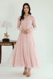 3 PIECE | EMBROIDERED CHIFFON SUIT - ALZENABQU - PR - 685 - XS