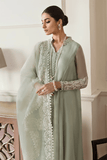 3 PIECE | EMBROIDERED CHIFFON SUIT - ALZENABQU - PR756 - XS