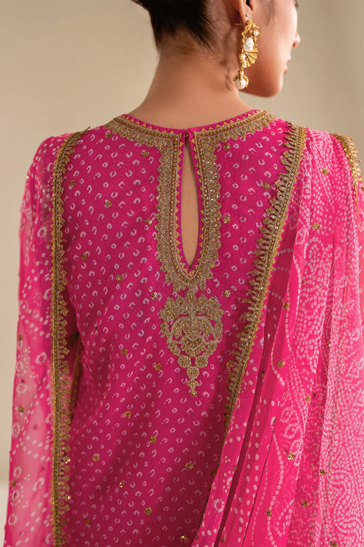 3 PIECE | EMBROIDERED PURE CHIFFON SUIT - ALZENABQU - UF - 626 - XS