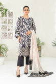 3 PIECE | FASHA | EMBROIDERED VISCOSE SUIT - ALZENATawakkal_Fasha_D - 3684_S