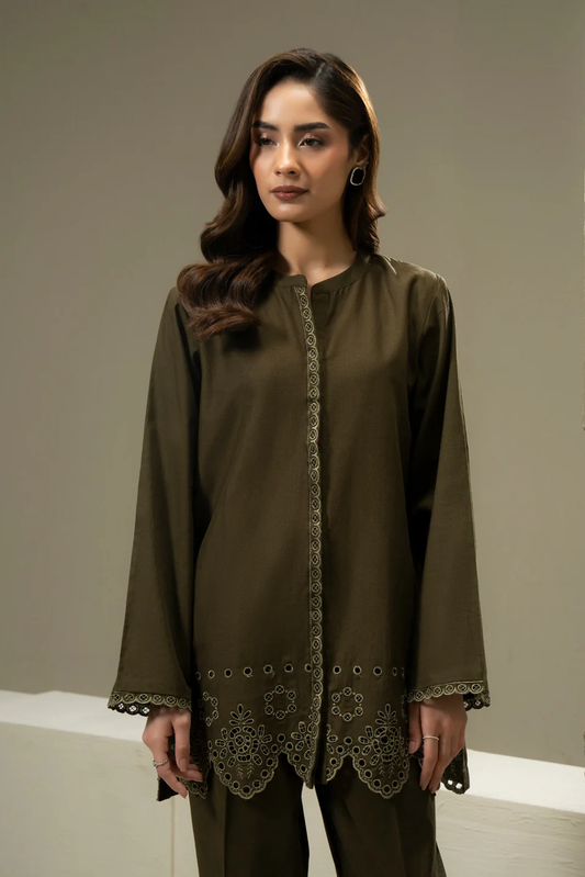 2 PIECE | EMBROIDERED KHADDAR CO-ORD SET