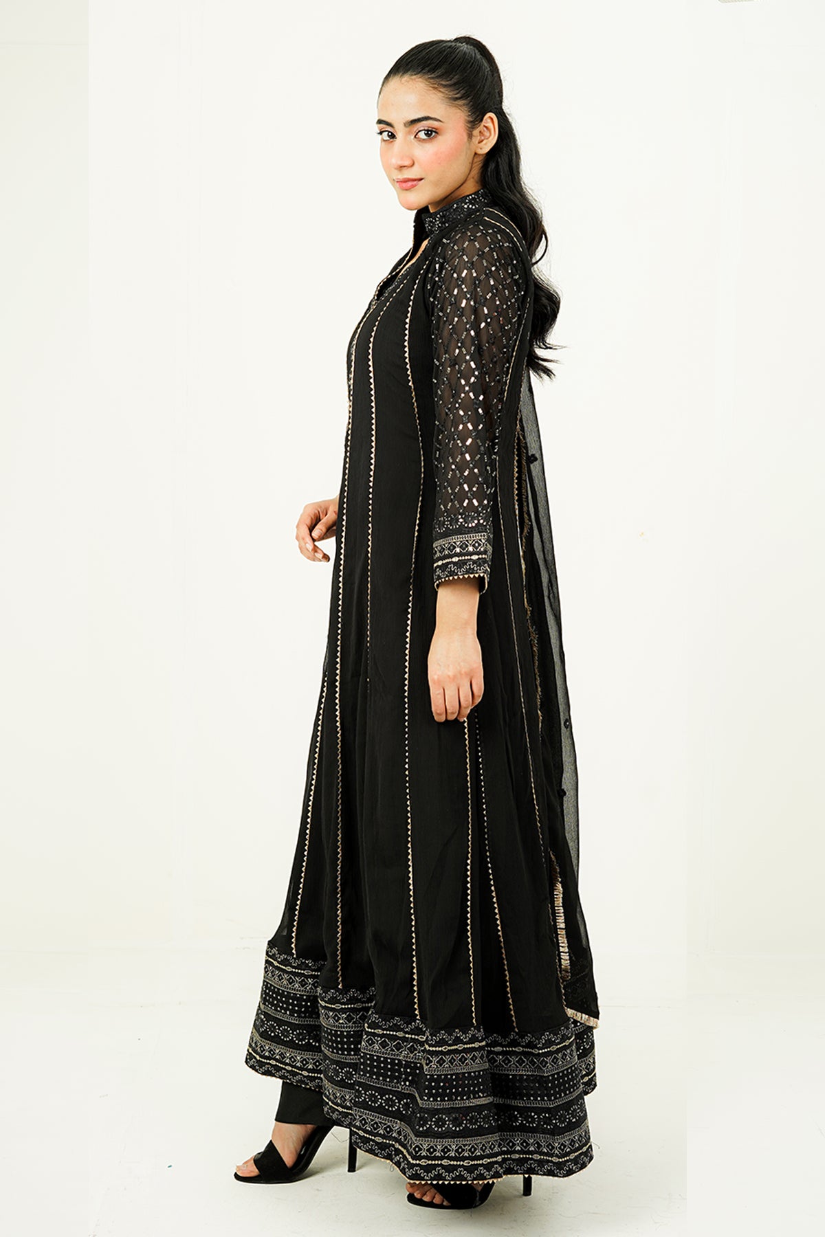 RIVAH | EMBROIDERED CHIFFON SUIT