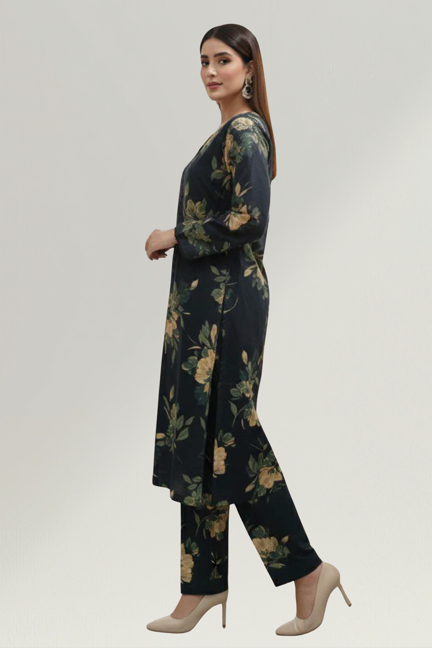 WINTER CASUALS VOL II | 2 PIECE | KHADDAR SUIT | D-1216