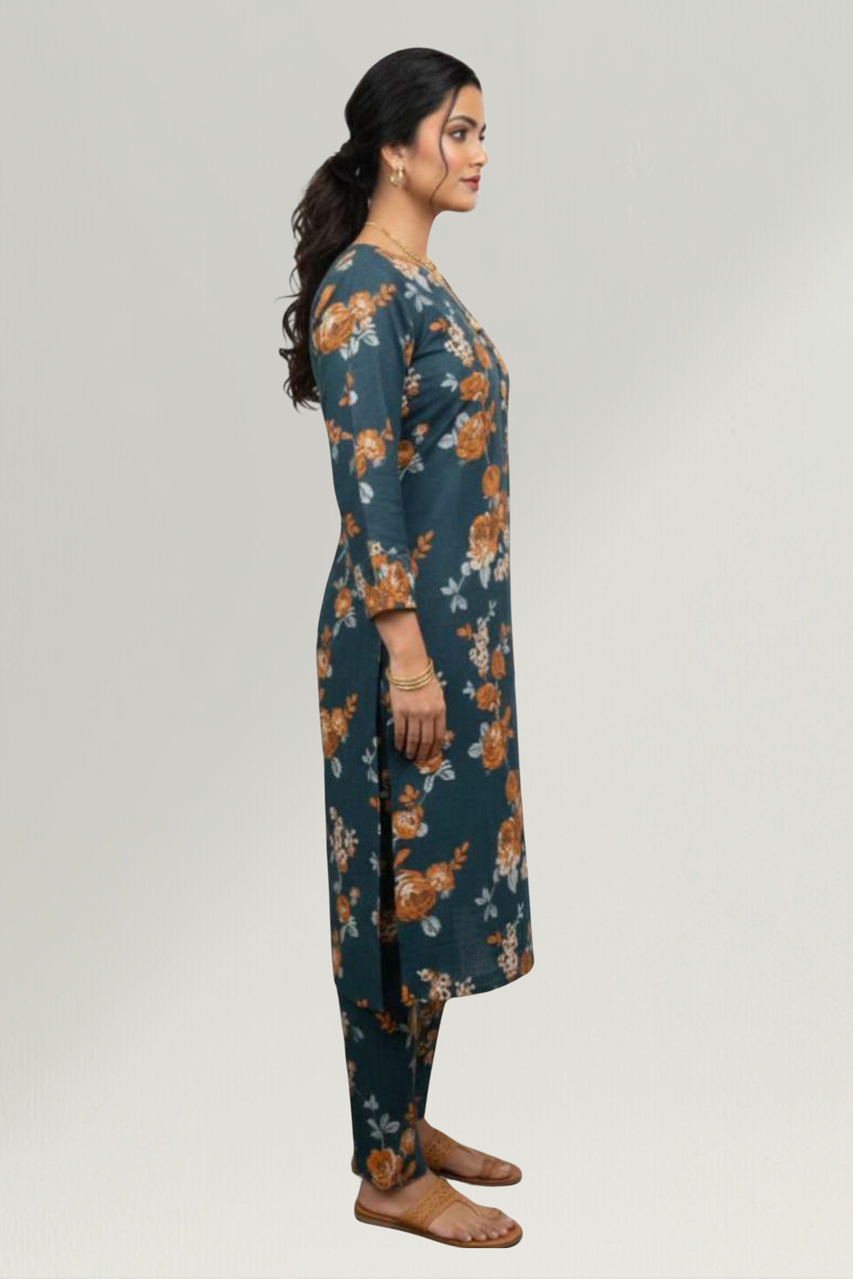 WINTER CASUALS VOL II | 2 PIECE | KHADDAR SUIT | D-1217