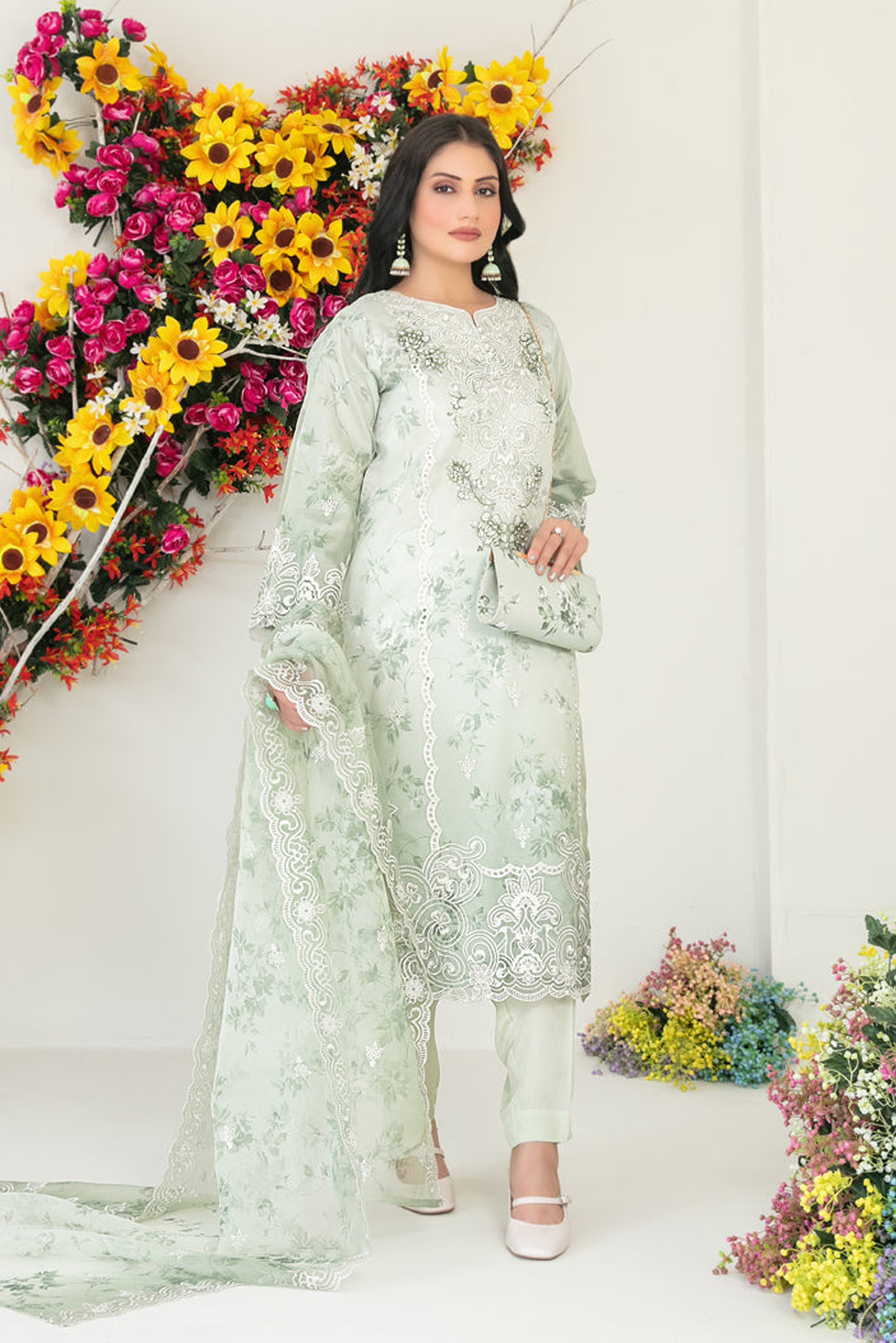 GULYAZ | 3 PIECE | ORGANZA SUIT | D-1932