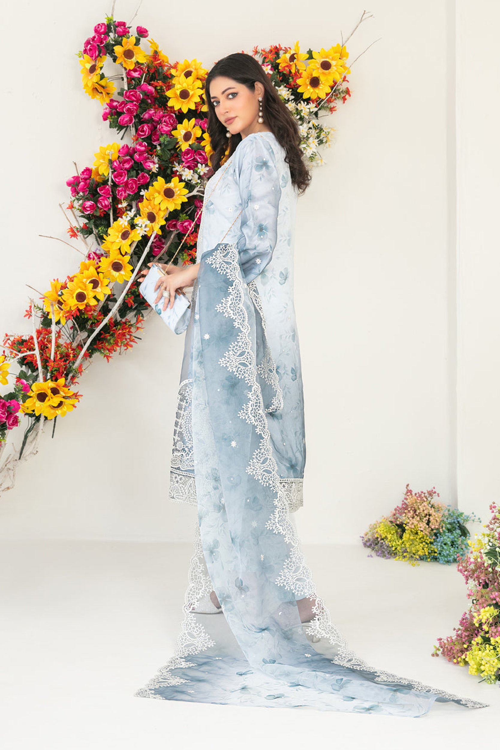 GULYAZ | 3 PIECE | ORGANZA SUIT | D-1934