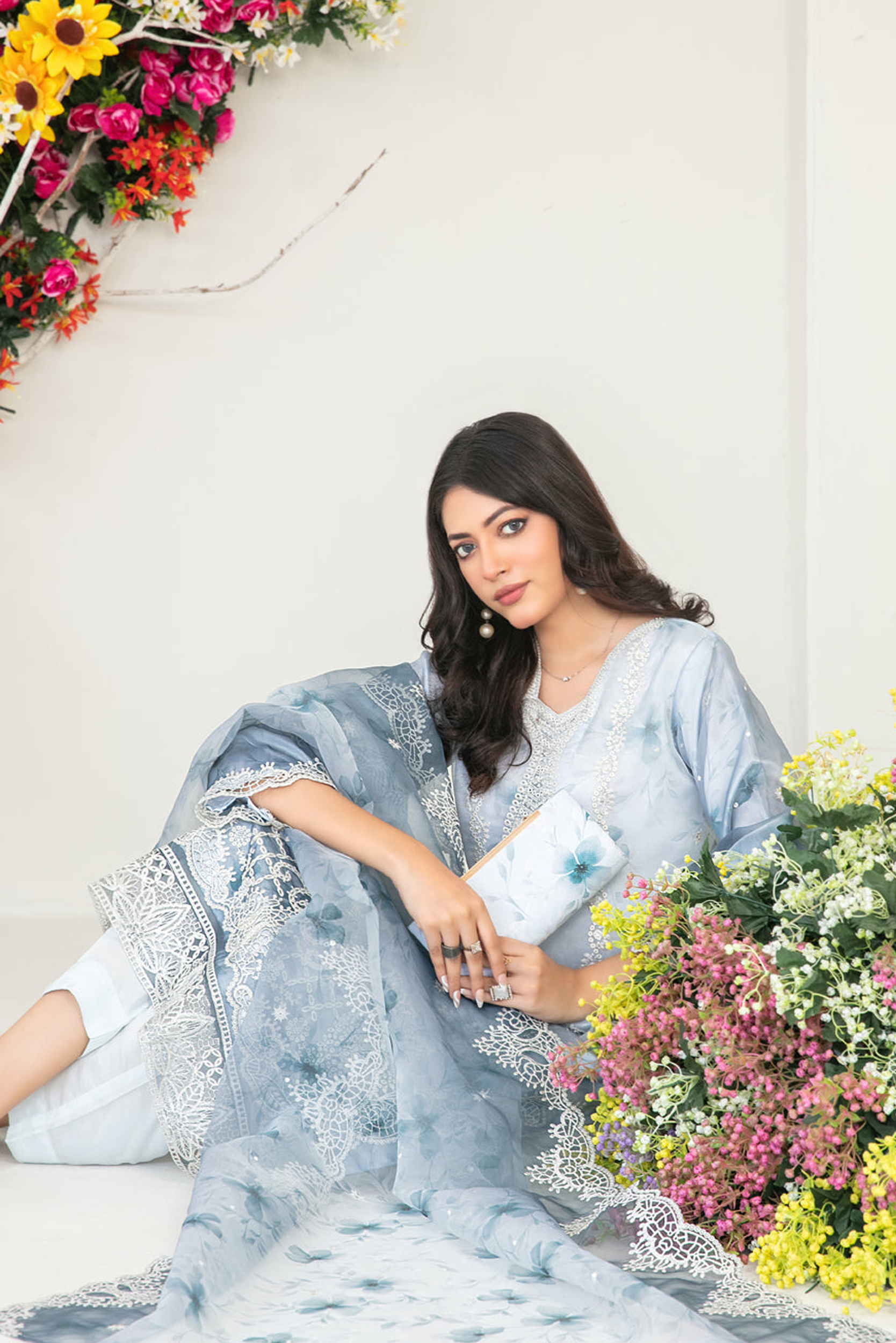 GULYAZ | 3 PIECE | ORGANZA SUIT | D-1934