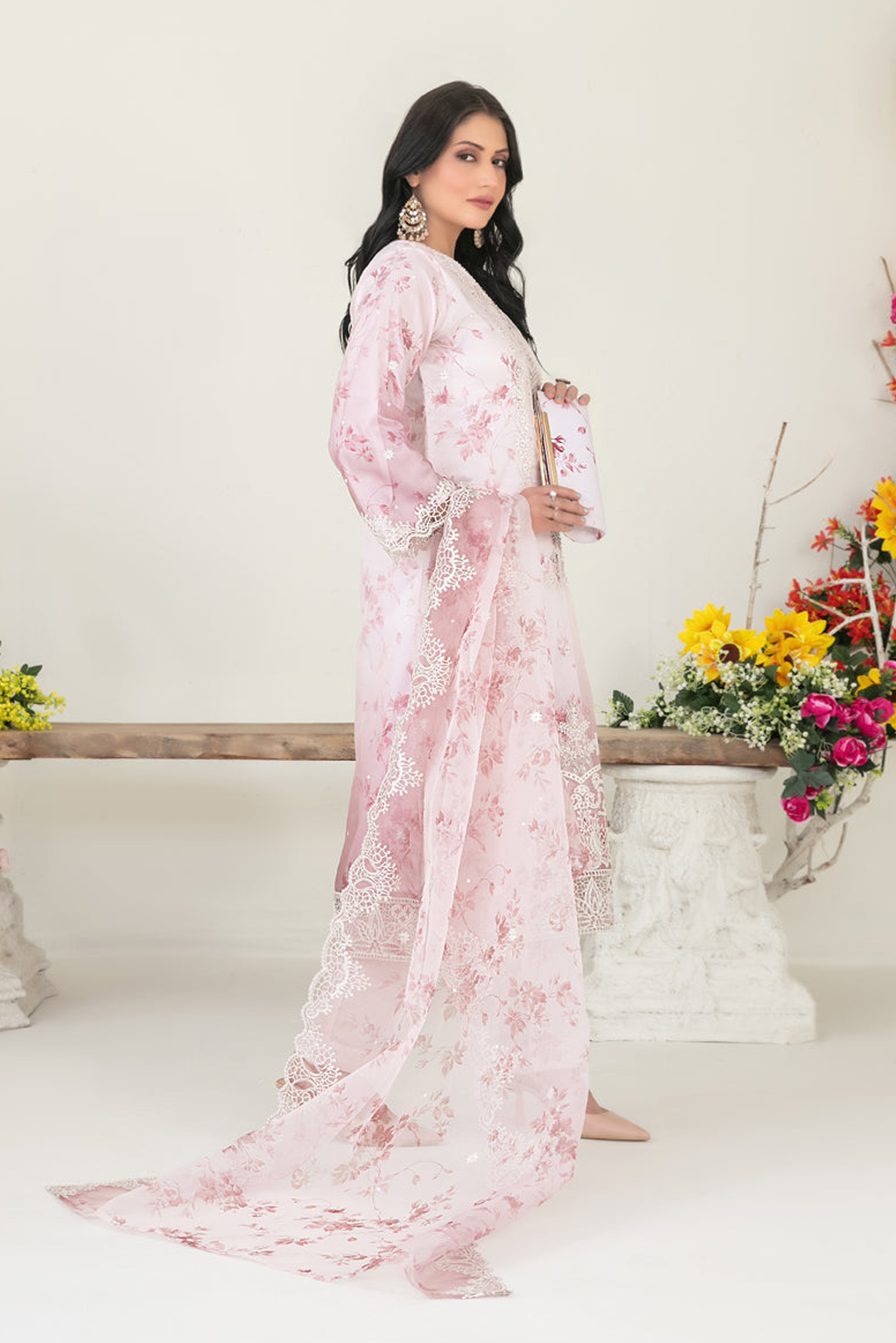 GULYAZ | 3 PIECE | ORGANZA SUIT | D-1936