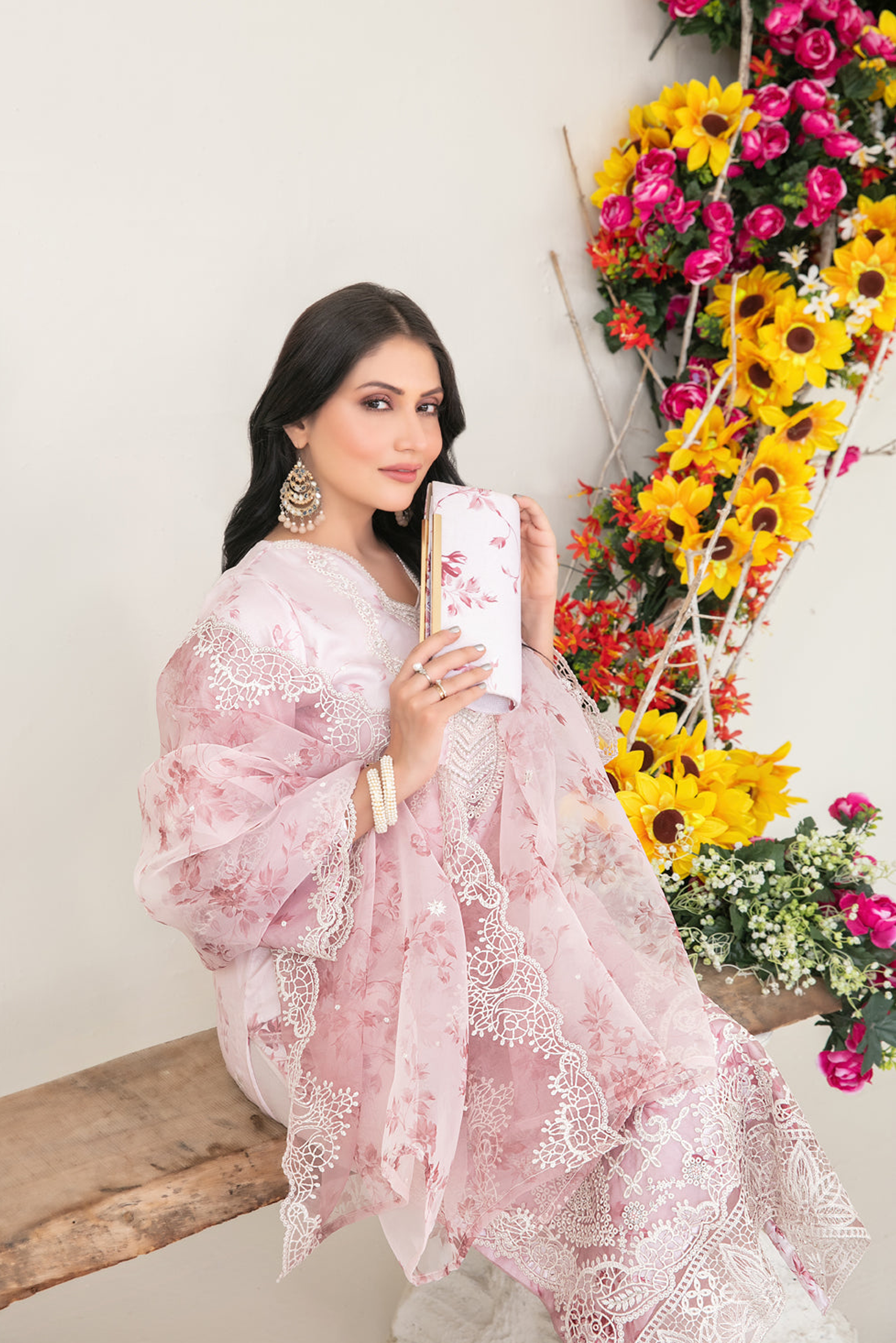 GULYAZ | 3 PIECE | ORGANZA SUIT | D-1936