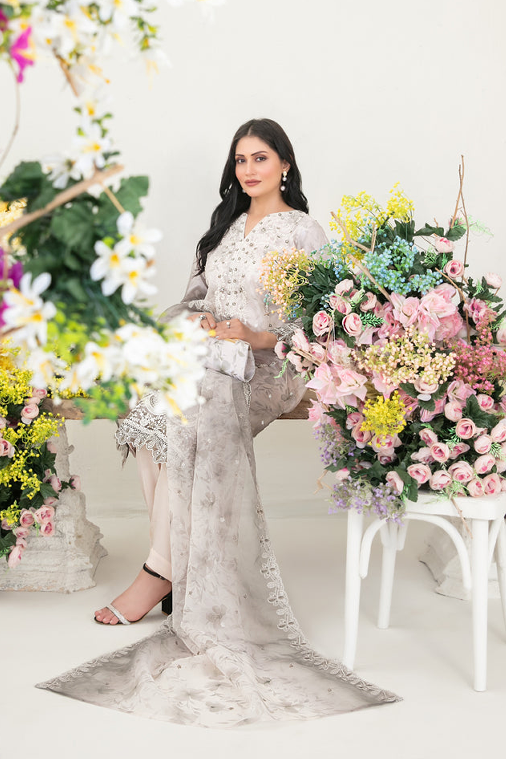 GULYAZ | 3 PIECE | ORGANZA SUIT | D-1937