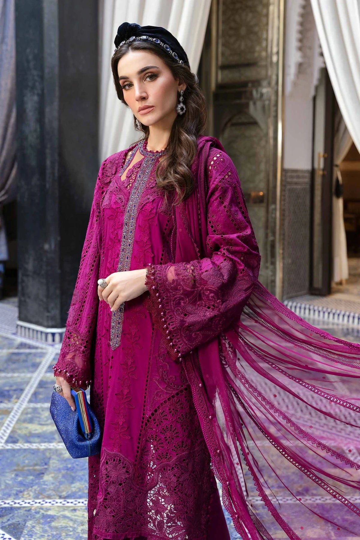 VOYAGE LUXE '25 | 3 PIECE | LAWN SUIT | D-2502-B