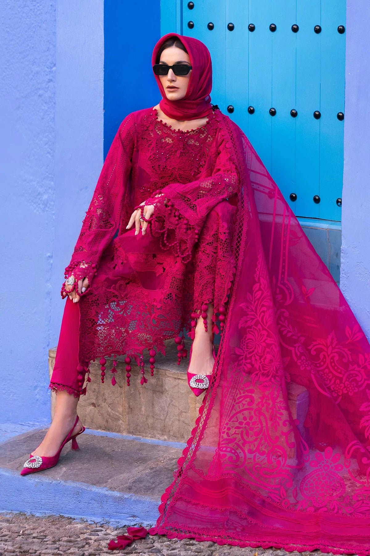 VOYAGE LUXE '25 | 3 PIECE | LAWN SUIT | D-2508-A