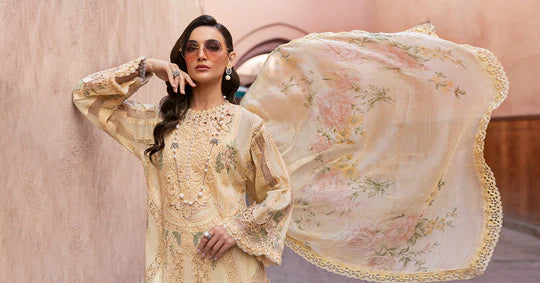 VOYAGE LUXE '25 | 3 PIECE | ORGANZA SUIT | D-2509-A