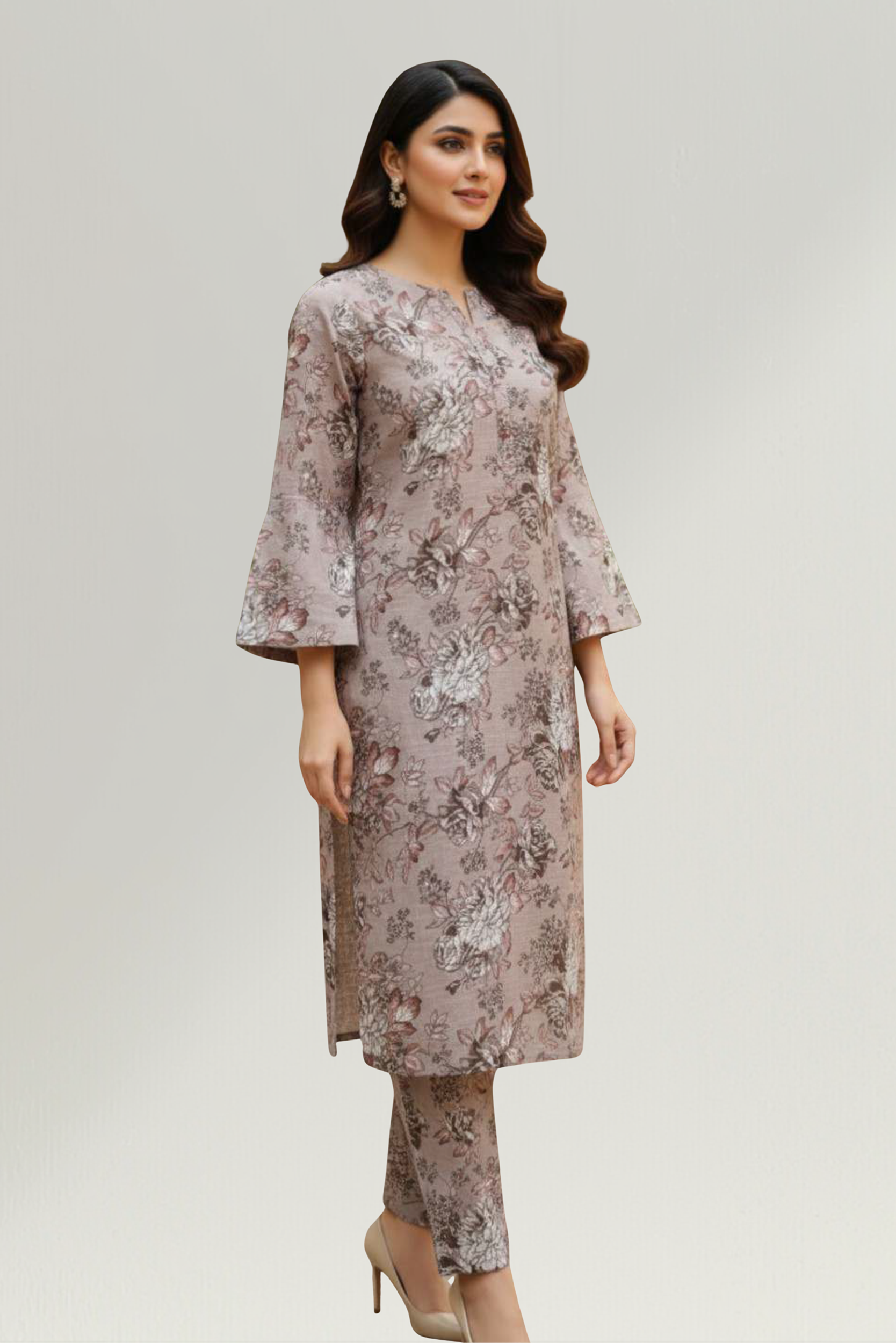 WINTER CASUALS VOL III | 2 PIECE | KHADDAR SUIT | D-3335