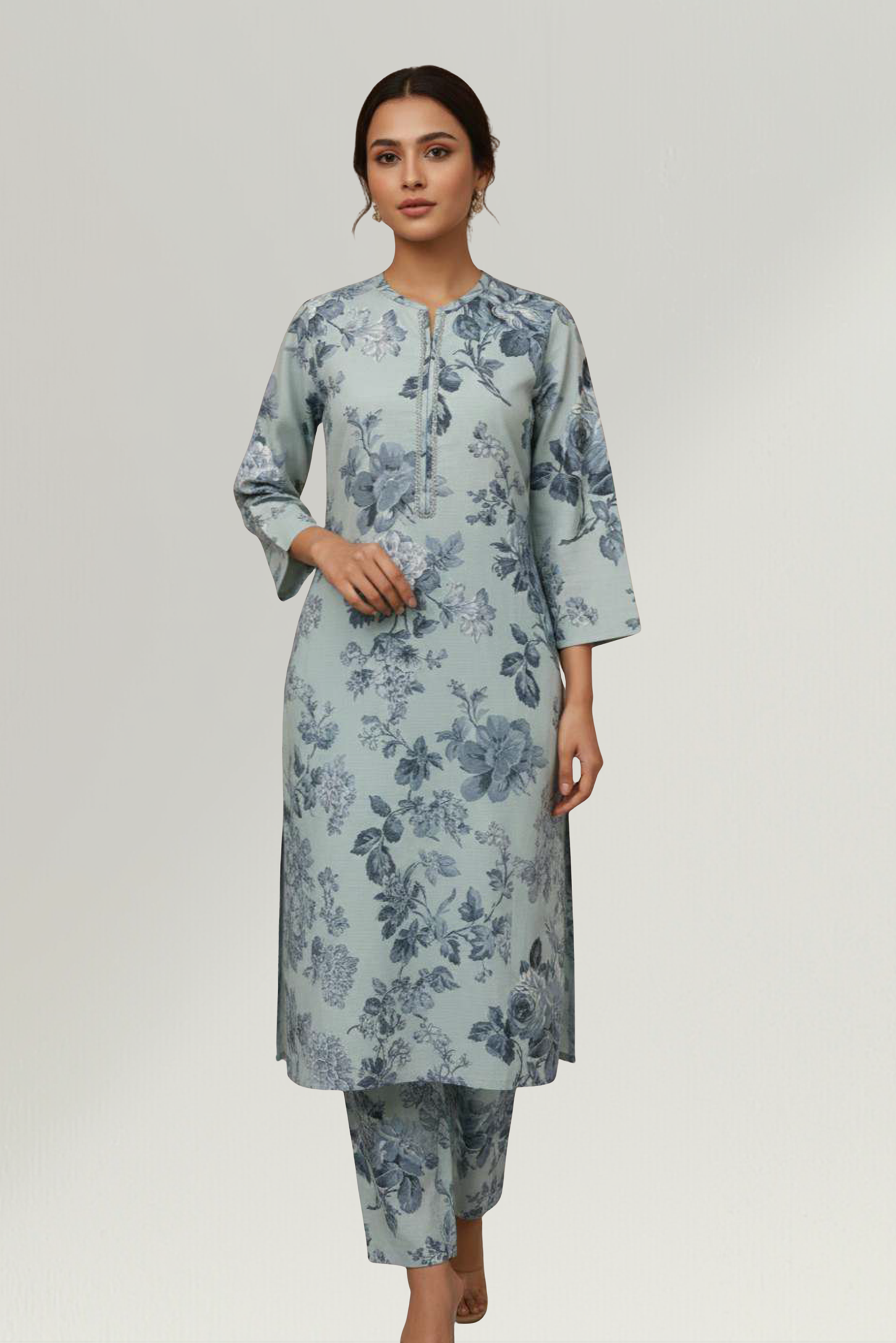 WINTER CASUALS VOL III | 2 PIECE | KHADDAR SUIT | D-3336