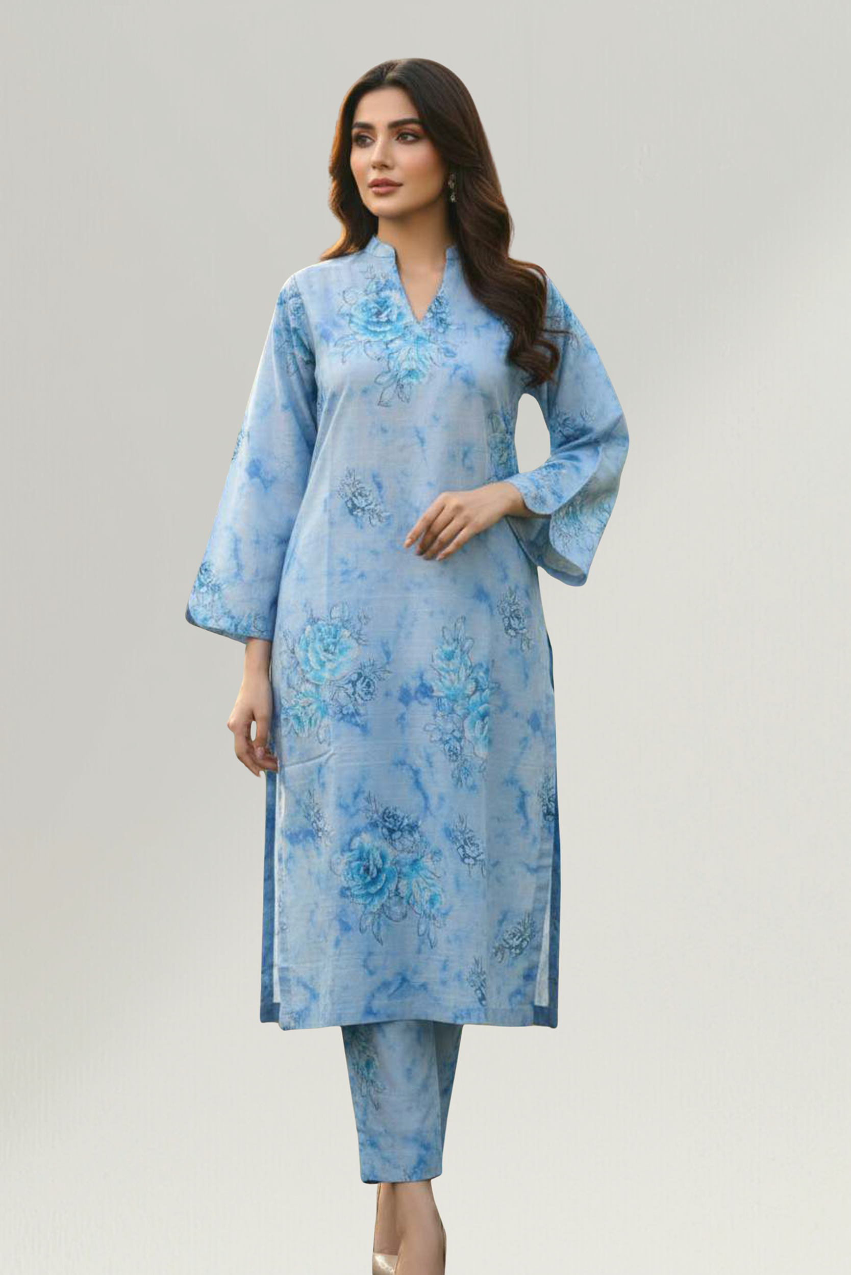 WINTER CASUALS VOL III | 2 PIECE | KHADDAR SUIT | D-3337