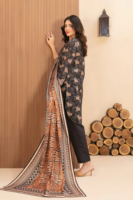 RAHAF | 3 PIECE | KHADDAR SUIT | D-4780