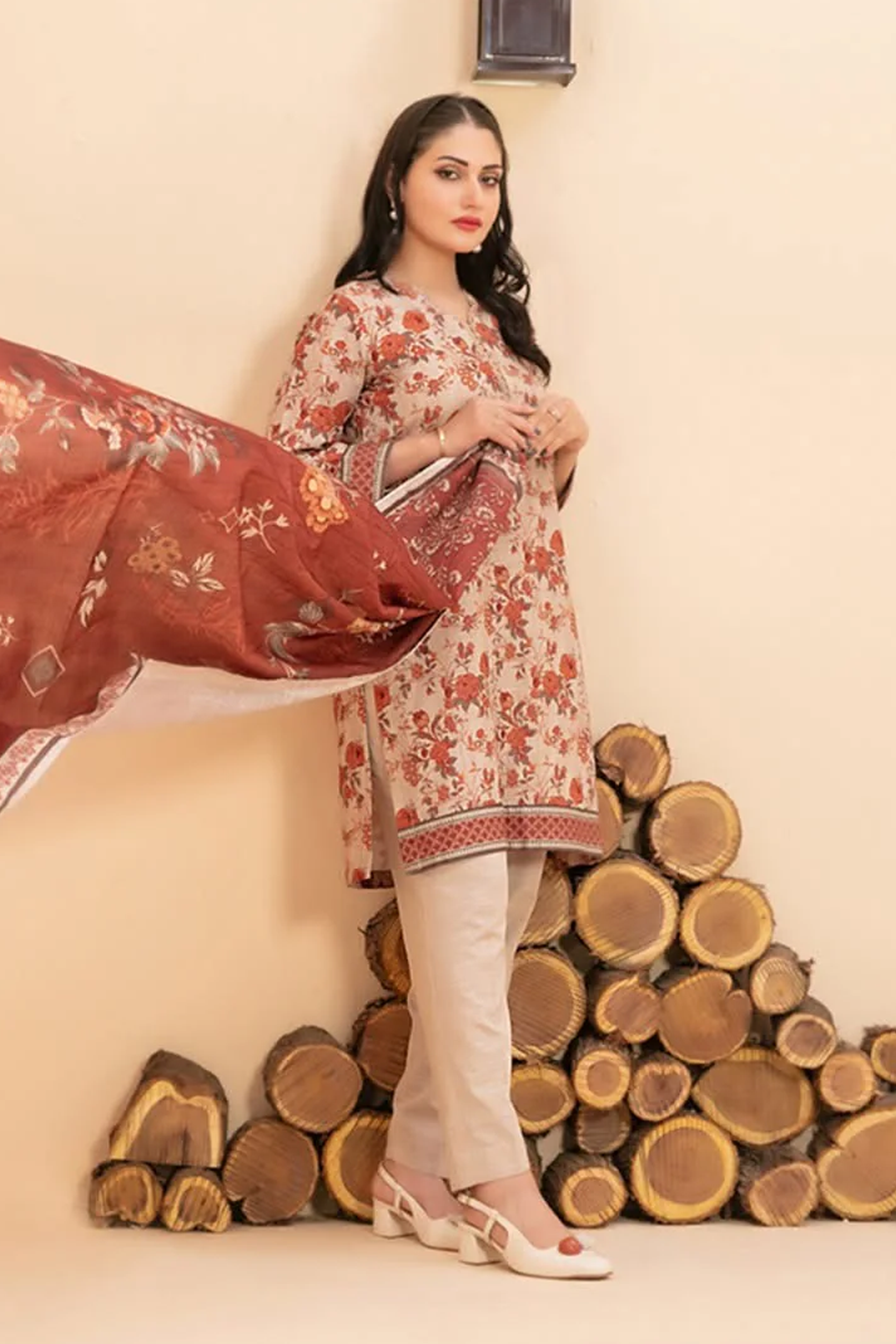 RAHAF | 3 PIECE | KHADDAR SUIT | D-4781