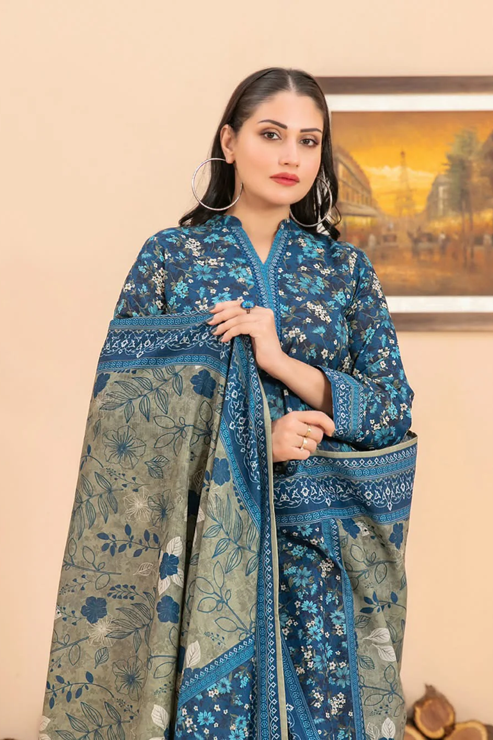 RAHAF | 3 PIECE | KHADDAR SUIT | D-4783