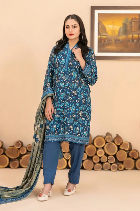 RAHAF | 3 PIECE | KHADDAR SUIT | D-4783