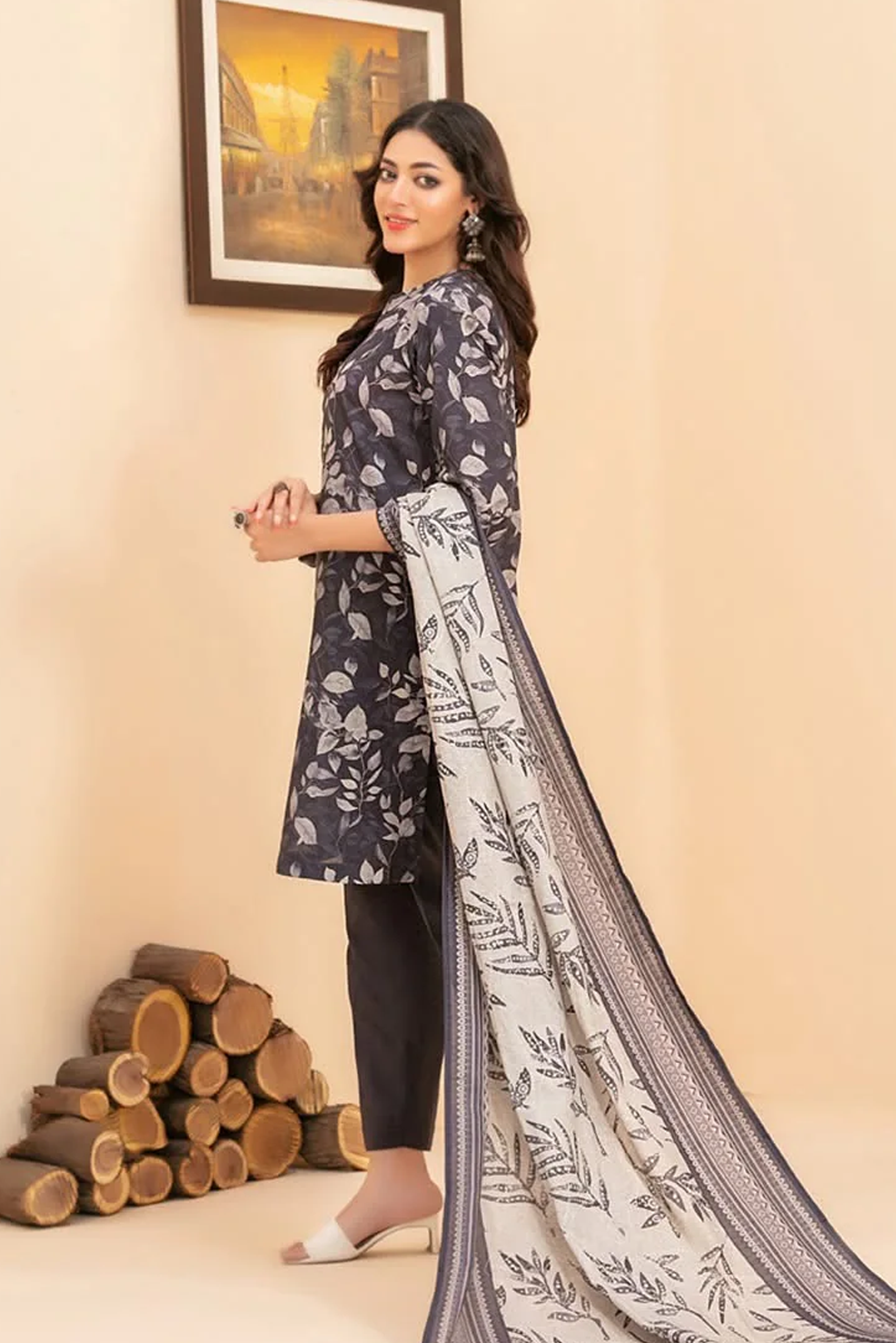 RAHAF | 3 PIECE | KHADDAR SUIT | D-4784