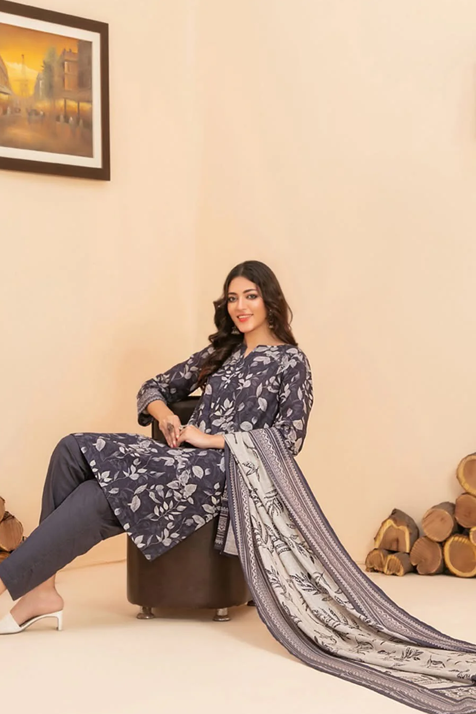 RAHAF | 3 PIECE | KHADDAR SUIT | D-4784