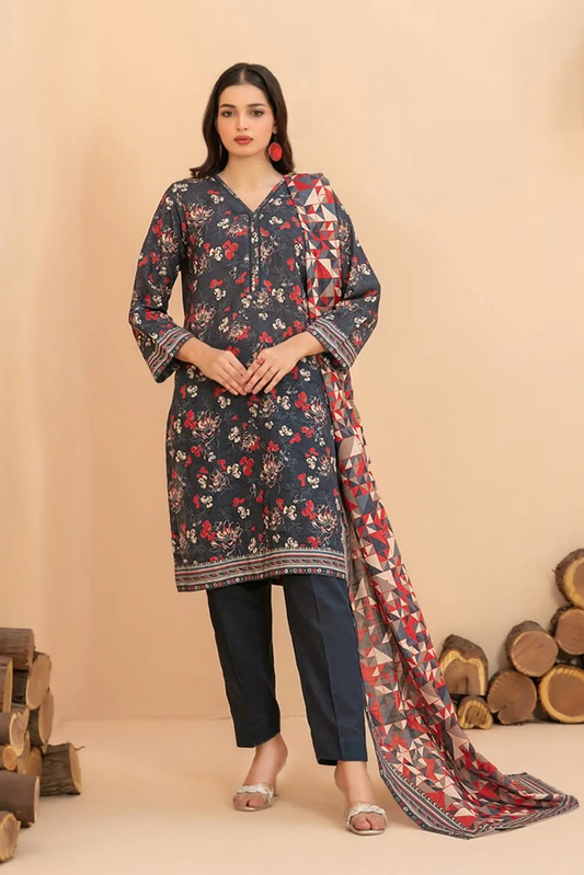 RAHAF | 3 PIECE | KHADDAR SUIT | D-4785
